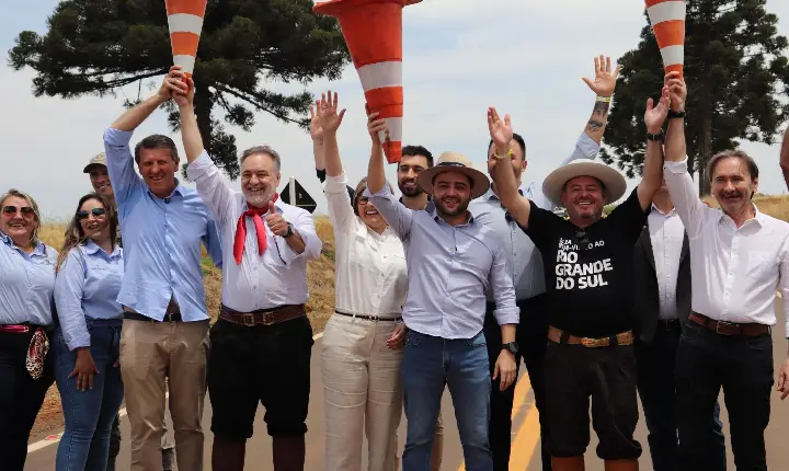Governo do Estado e Prefeitura inauguram pavimentação asfáltica da ERS-461 em Capão Bonito do Sul