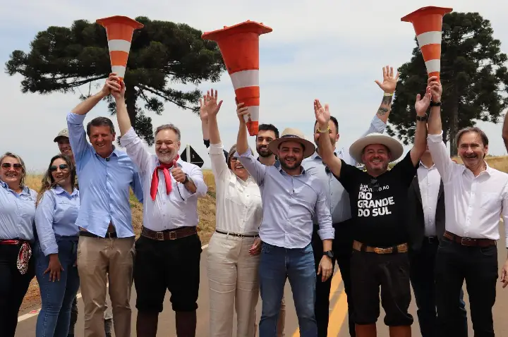 Governo do Estado e Prefeitura inauguram pavimentação asfáltica da ERS-461 em Capão Bonito do Sul