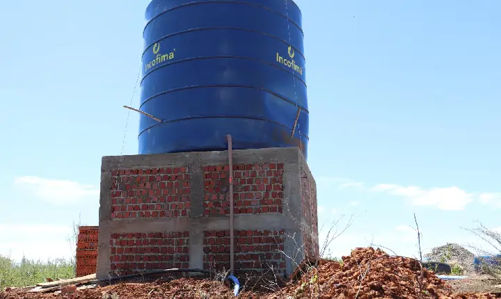 Inicia a última etapa da construção do reservatório de água para 15 famílias em Capão Bonito do Sul