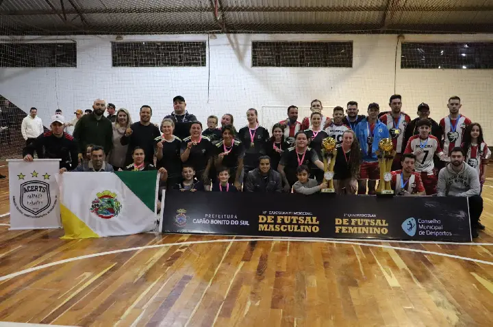 Pesque e Pague Civa e União Tupanciense ACERTS se consagram campeões do Municipal de Futsal de Capão Bonito do Sul