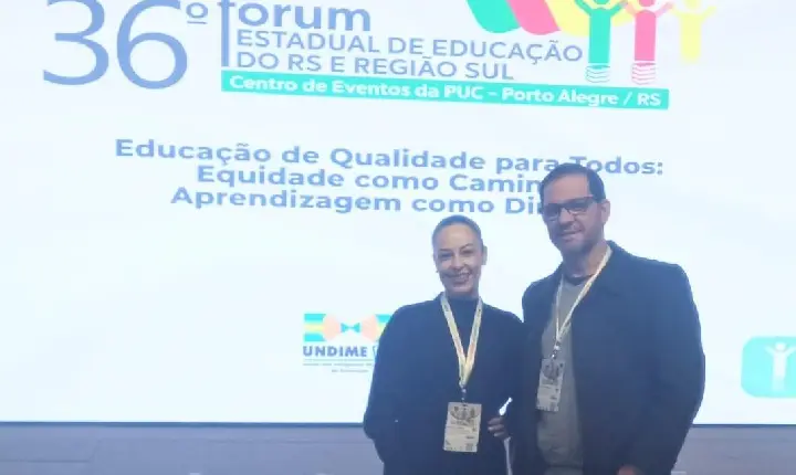 Representantes de Capão Bonito do Sul participam de Fórum Estadual de Educação e reforçam compromisso com a qualidade do ensino