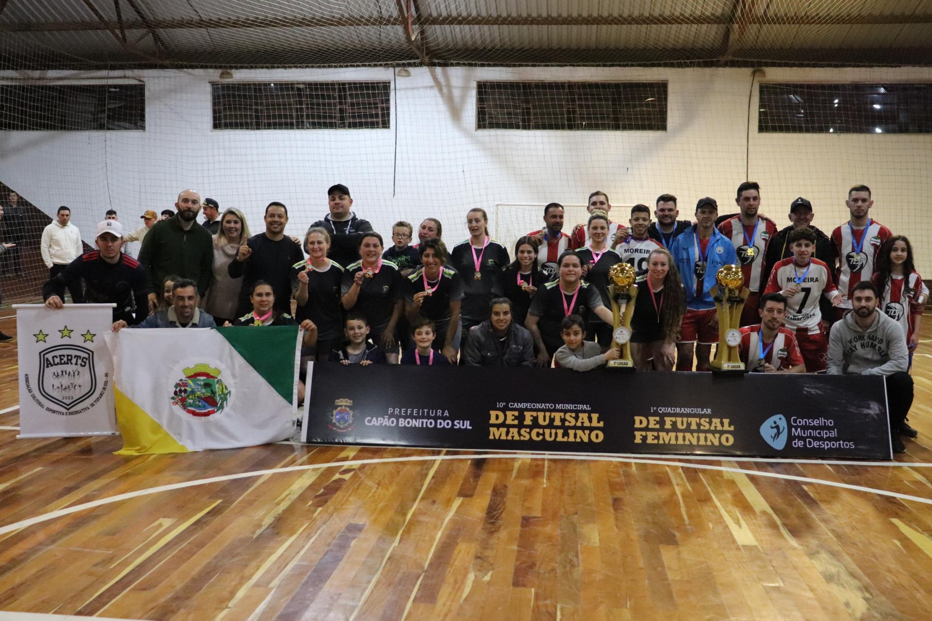 Pesque e Pague Civa e União Tupanciense ACERTS se consagram campeões do Municipal de Futsal de Capão Bonito do Sul