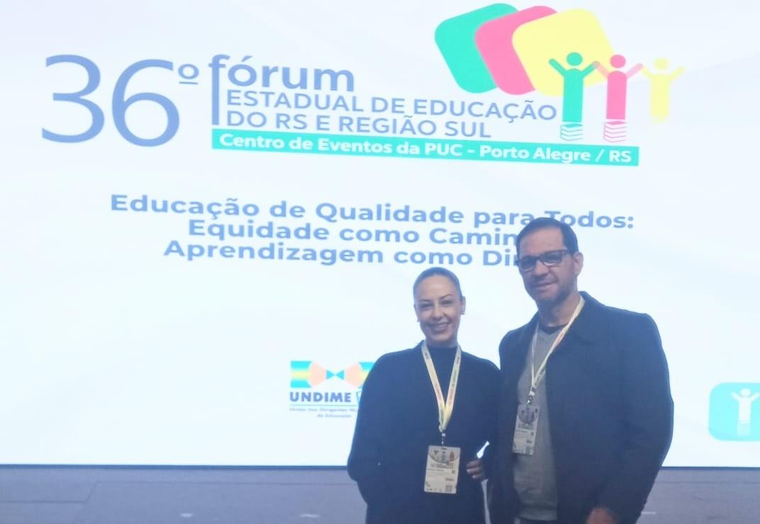 Representantes de Capão Bonito do Sul participam de Fórum Estadual de Educação e reforçam compromisso com a qualidade do ensino